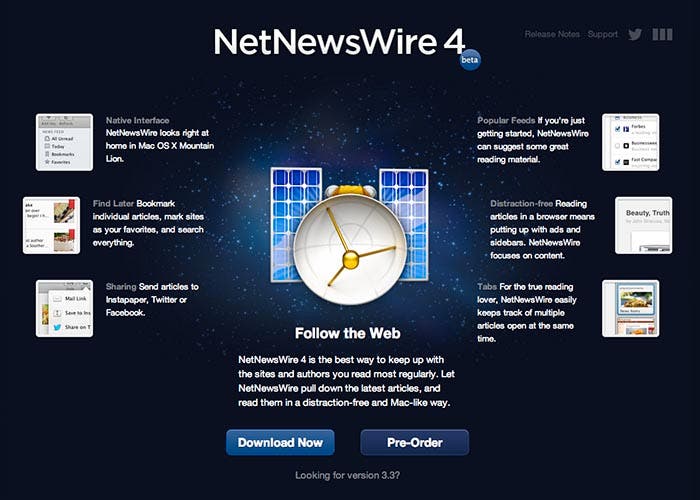Beta pública de NetNewsWire 4