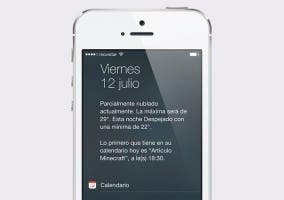 Nueva función Hoy en iOS 7