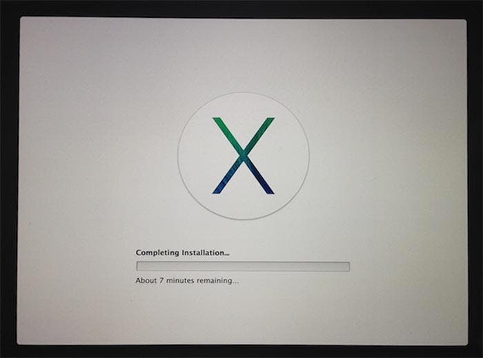 Nueva pantalla de instalación de OS X