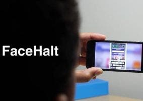 Captura del vídeo de funcionamiento de FaceHalt