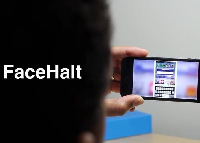 Captura del vídeo de funcionamiento de FaceHalt