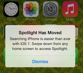 Instrucciones nuevo iOS 7 sobre Spotlight