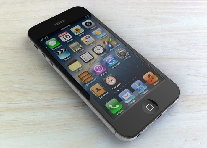 iPhone 5 y su fondo de pantalla