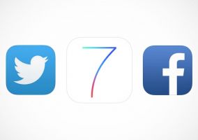 Facebook y Twitter, ya listos para iOS 7