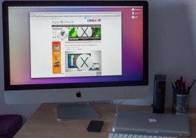 El nuevo iMac sobre el escritorio