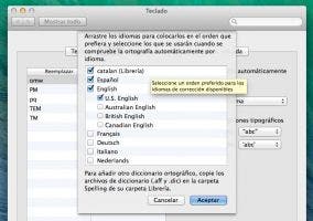 Añadir catalán como diccionario en OS X Mavericks