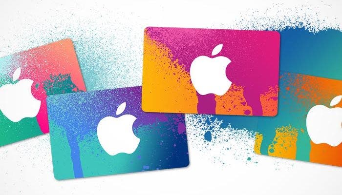 Nuevo diseño de las tarjetas regalo de iTunes