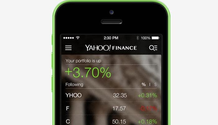 Nuevo diseño de Yahoo! Finance