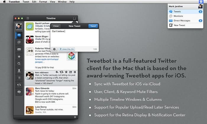 Nueva actualización de Tweetbot para Mac