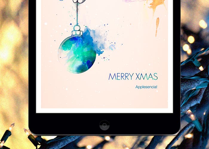 App de A Christmas for you en un iPad