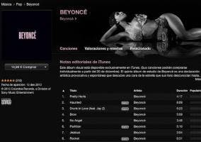 iTunes Store con Beyonce