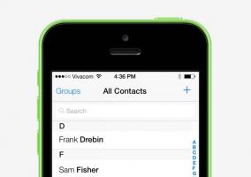 Lista de contactos en iOS 7