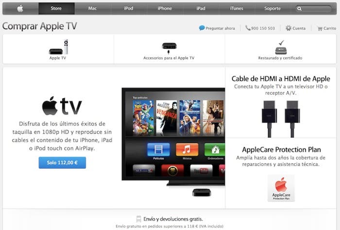 Seccion Apple TV