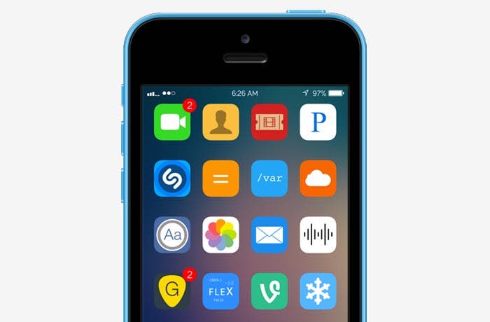 Tema Flat7 para iOS 7