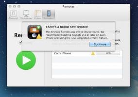 keynote remote iOS