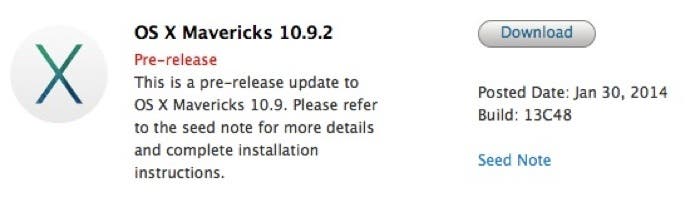 Beta de OS X Mavericks