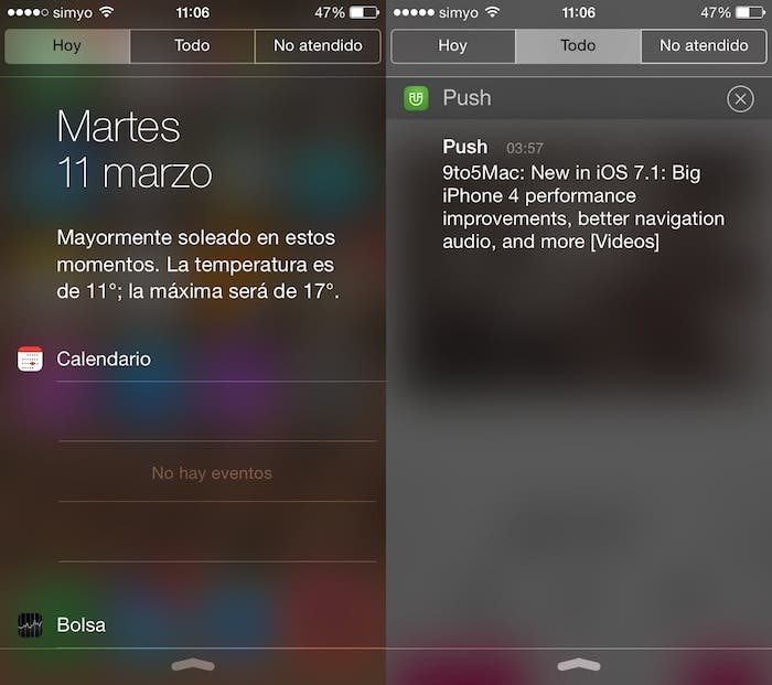  Cambios estéticos iOS 7.1