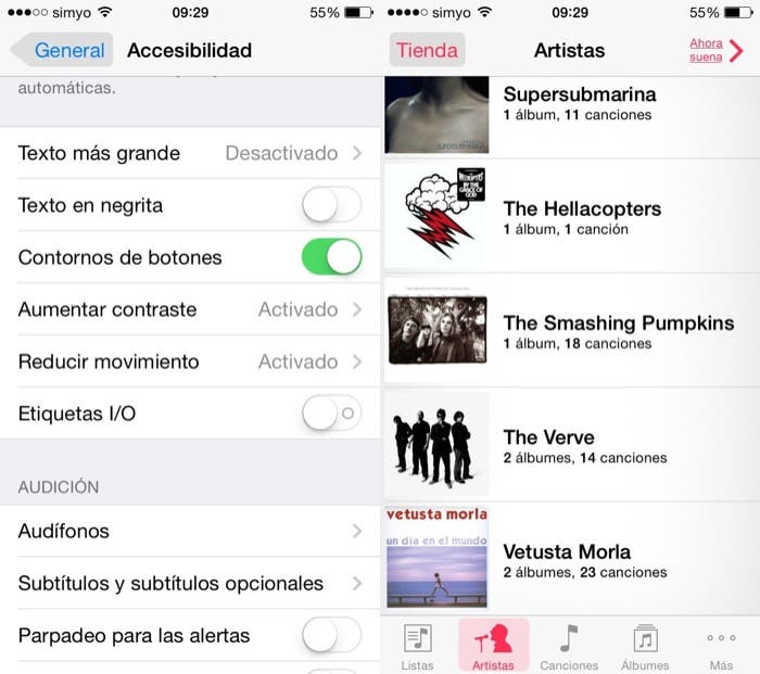 Cambios estéticos iOS 7.1