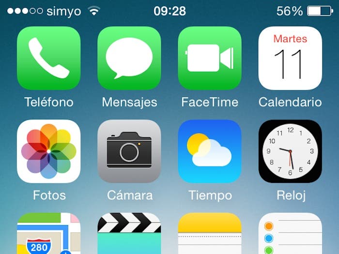 Iconos oscuros iOS 7.1