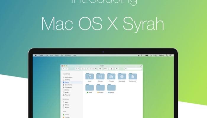 Concepto de OS X Syrah