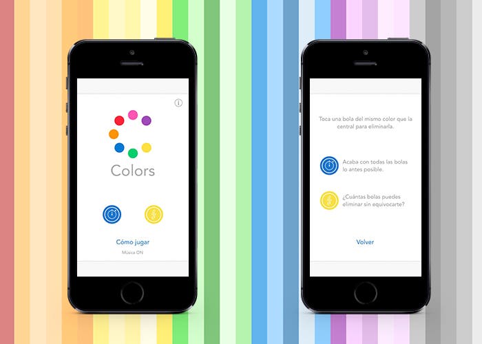 Juego Colors en iPhone 5s