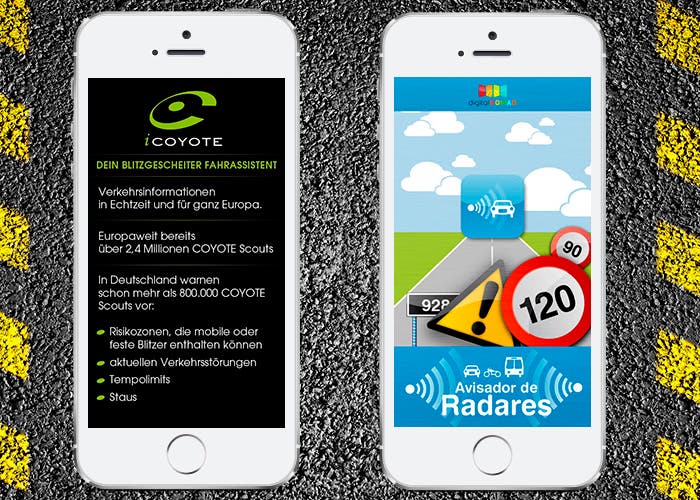 iCoyote y Avisador de Radares en iPhone 5s