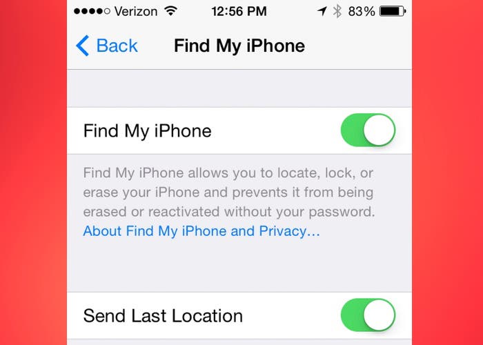 Nueva opción para Busca mi iPhone en iOS 8