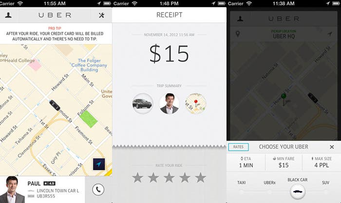Viaja en coche con Uber