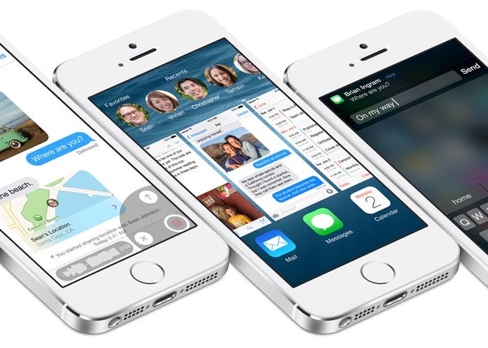 iPhone 5s corriendo iOS 8