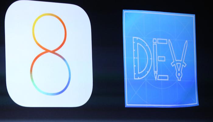 iOS 8 DEV logos