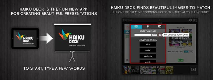 Aplicación Haiku Deck