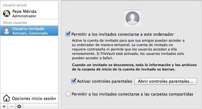 Activar cuenta de usuario en OS X