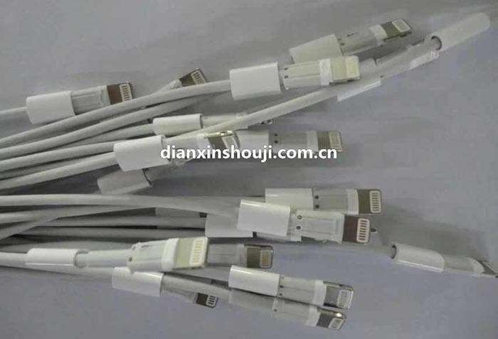 Cables Lightning filtrados del iPhone 6