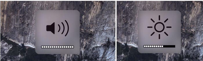 Rediseño de los iconos de Volúmen y Brillo en OS X Yosemite