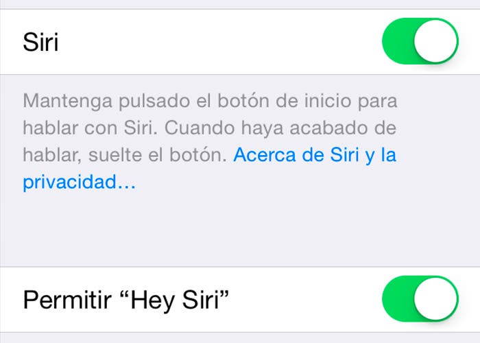 Siri en iOS 8