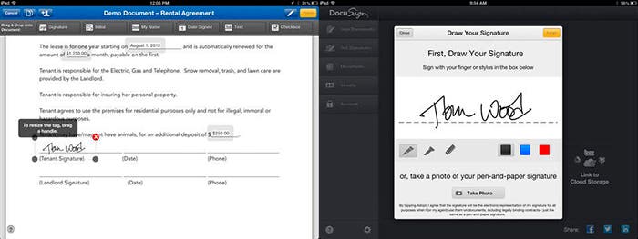 Firma desde tu iPad con Docusign
