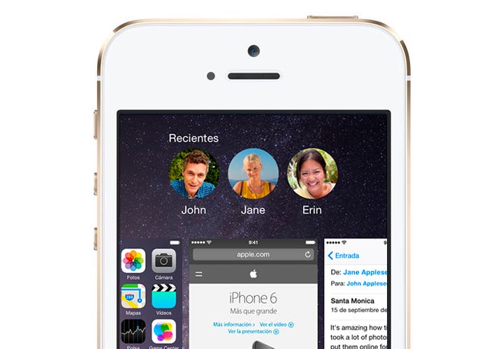 Contactos en la multitarea de iOS  8