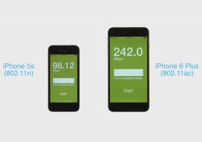 Comparativa de velocidad Wi-Fi iPhone 6 plus y iPhone 5s