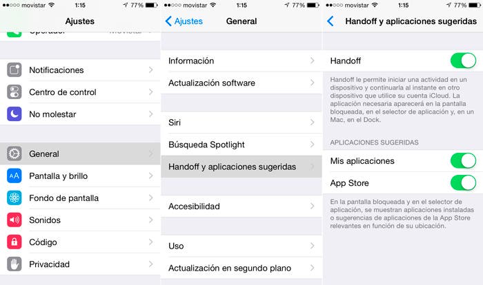 Cómo configurar Handoff en iOS 8