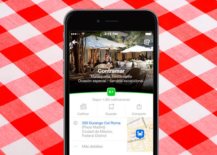 Captura de eltenedor Restaurantes en iPhone 6 Plus