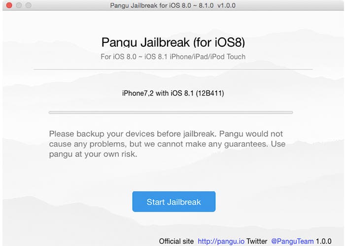 Jailbreak iOS 8.1 en OS X