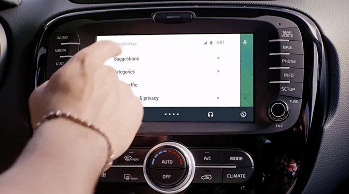 Usando Android Auto en el coche