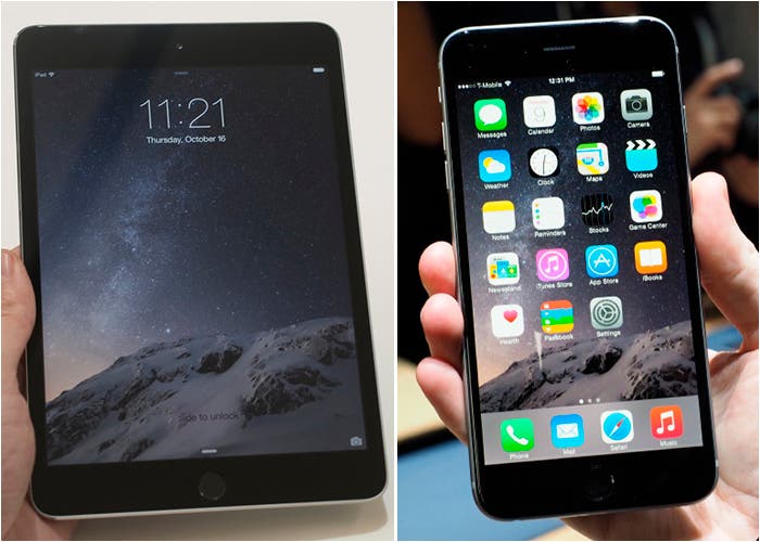 Comparación entre iPad mini 3 y iPhone 6 Plus