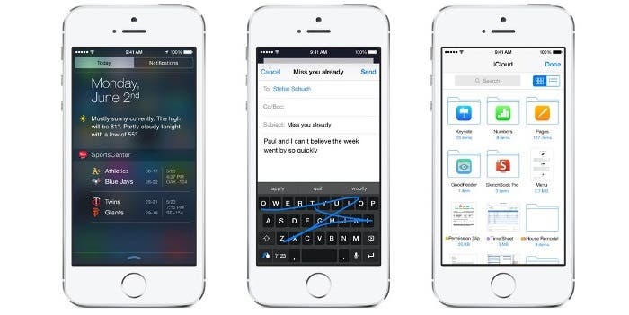 iPhones con nuevas funciones de iOS 8