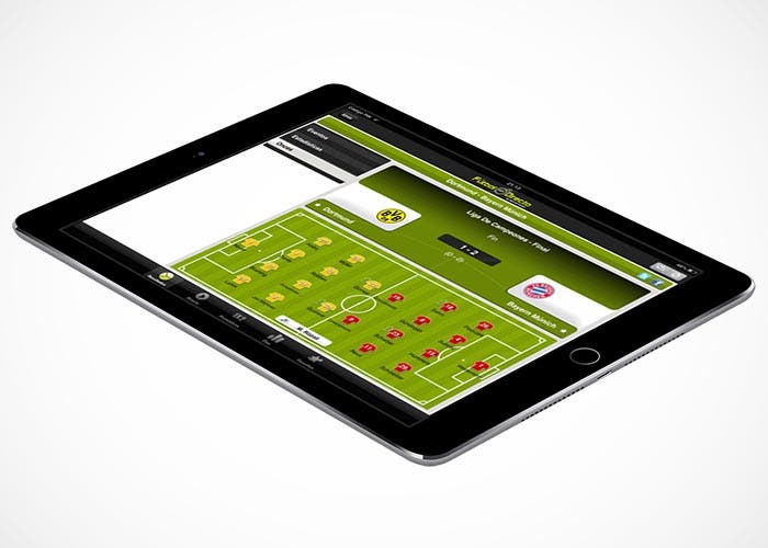 Fútbol en Directo HD en un iPad Air