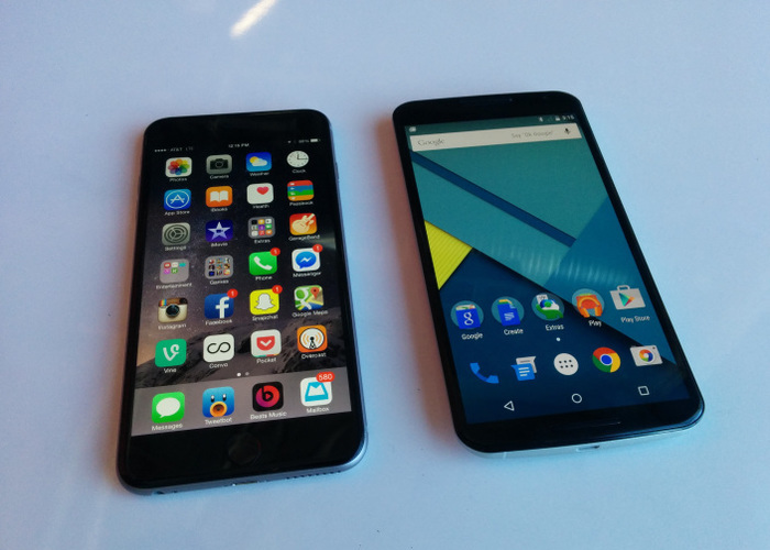 iPhone 6 Plus y Nexus 6