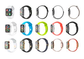 Distintos modelos de Apple Watch