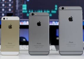 iPhone 5s, iPhone 6 y iPhone 6 Plus