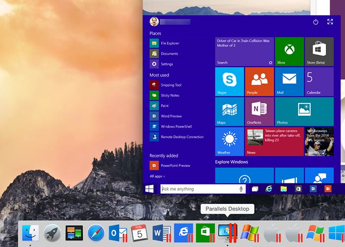Windows 10 en Parallels Desktop 10