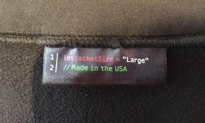 Etiqueta de la chaqueta de la WWDC 2015